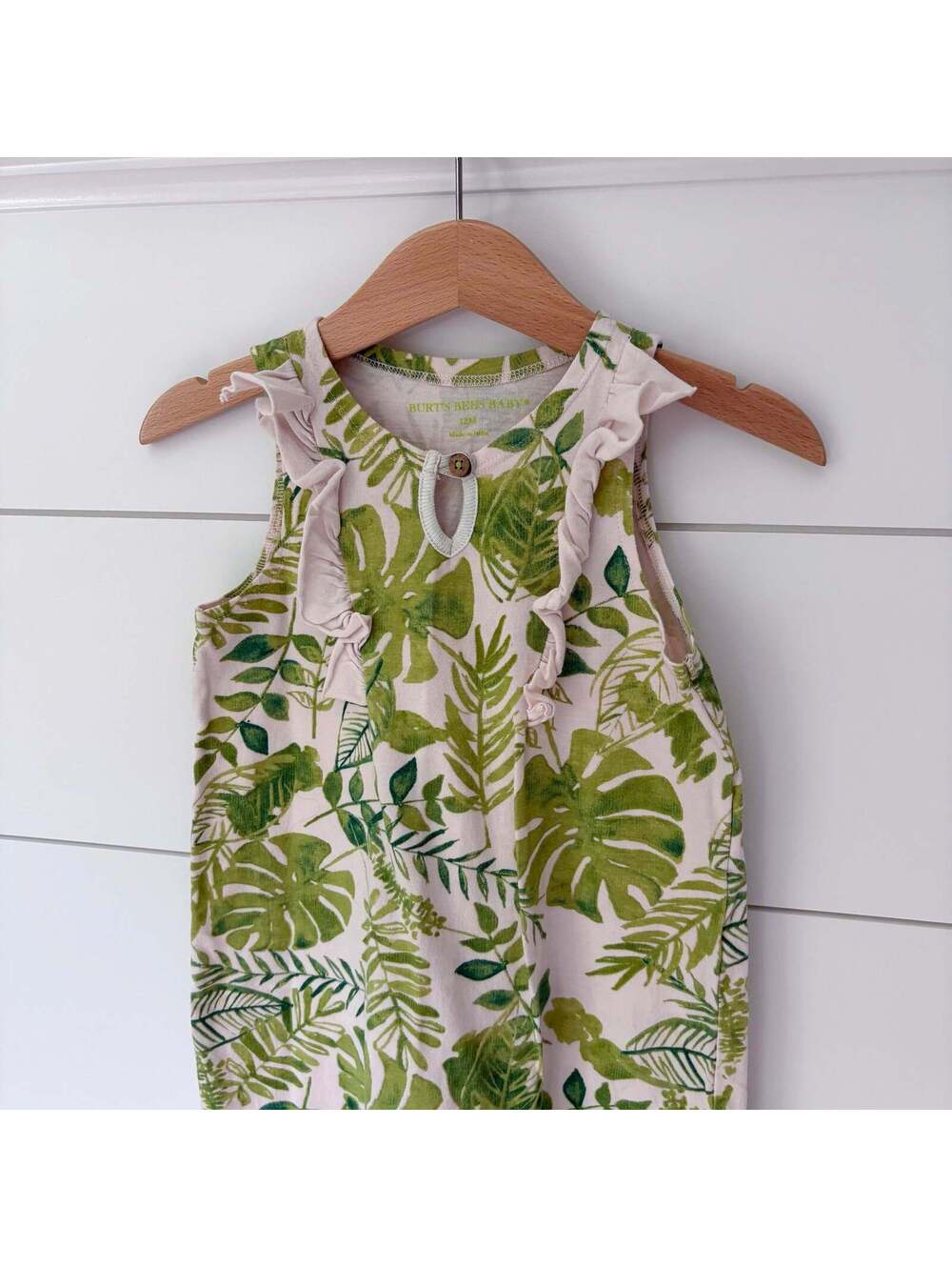 Burts Bees Baby Organic Cotton Jungle Romper - Size 12 Months